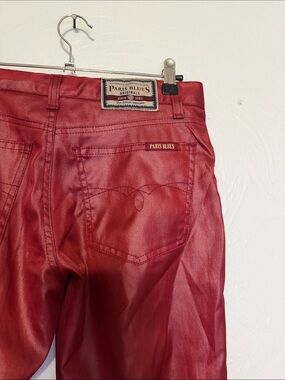 Vintage Paris blue red jeans